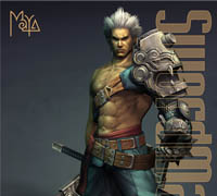 3DTotal - The Swordmaster - Maya