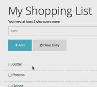 Udemy - Shopping List with AngularJS, PHP and SQLite