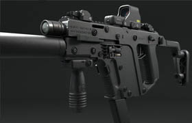 KRISS SuperV SMG with EoTech plus bullet box