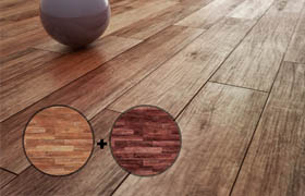 Parquet Material With 2 Texture