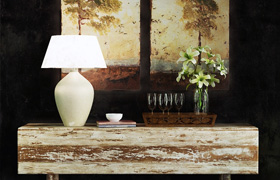 Hooker Furniture Living Room Wakefield Drop Leaf Table