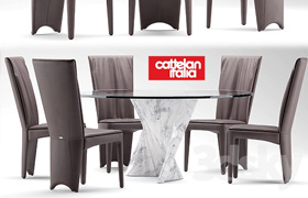 Table and chairs cattelan italia AURELIA