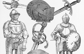 Arms & Armor Pictorial Archive from 19 century sources  ​