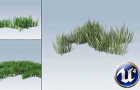 Unreal Engine 4 -  Speedtree Desktop Grass Package