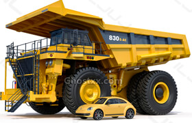 TurboSquid - Mining dump truck Komatsu 830E-AC - 688975