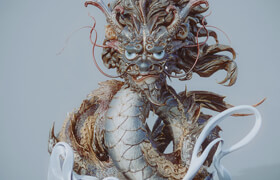 Sculpting & Texturing a Chinese Dragon  Zhelong Xu  ​