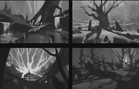 ArtStation - Environment Design - Graphic Sketching with Grady Frederick
