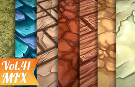 Cgtrader - Stylized Mix Vol 41 - Hand Painted Texture Pack Texture