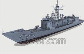 Cgtrader - Oliver Hazard Perry class
