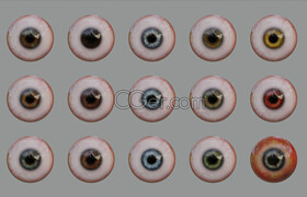 Flippednormals - Game Ready - Realistic Eye Pack - 3dmodel