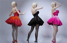 Cgtrader - Girl Skirt Stockings 3D Model