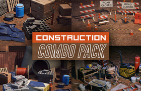 Cubebrush - Construction Props COMBO PACK [UE4+Raw files]