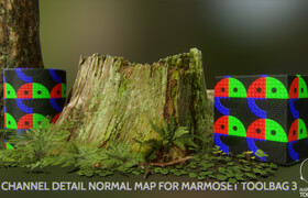 Gumroad - 4 Channel Detail Normal Map Shader for Marmoset Toolbag 3 - 材质