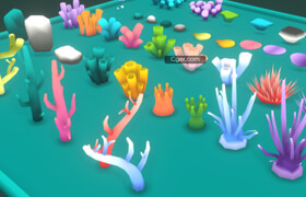 Sketchfab - Coral Reef Plants & Objects - Collection - 3dmodel