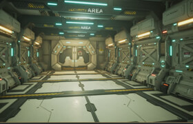 ArtStation - Sci-Fi Corridor 3D