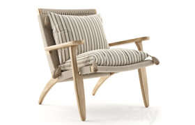 Cable Lounge Armchair Natural