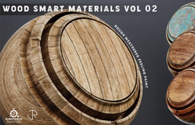 Artstation - Wood Smart Materials Vol 02 - 材质贴图