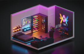 Udemy - Isometric Room Learn Blender Quickly! by Mohammad Reza Moeini