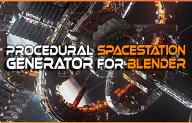 Procedural Sci Fi Space Station Generator For Blender