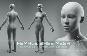 Universal Human - Base Body Mesh 2.1 (Chris Jones) - 模型