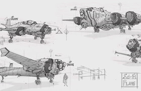 Foundation Patreon - Foundation Sketching - Designing Sci-Fi Airplanes with Charles Lin