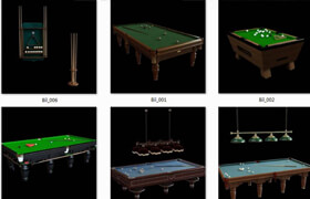 Avshare - Billiards - 3D Models（台球相关模型）