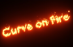 Curve Fire - Blender 中曲线创造程序火的插件