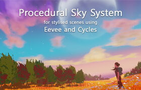 Procedural Sky System - Blender 程序化非现实主义效果的天空系统