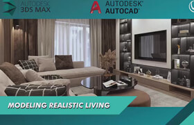 Skillshare - How to model render a photorealistic living in 3ds max Vray for interior designers