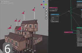Udemy - Geometry Nodes Make Procedural Buildings in Blender 4